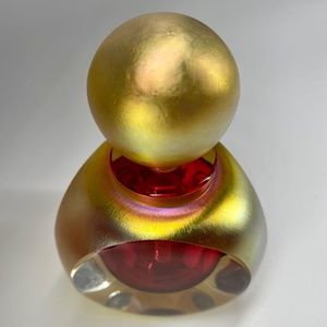 Correia Gold Art Glass Perfume Bottle